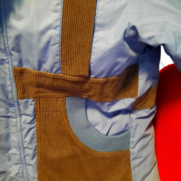 💥💥Vintage Beige/Blue Double Sided Winter Jacket - Picture 7 of 7